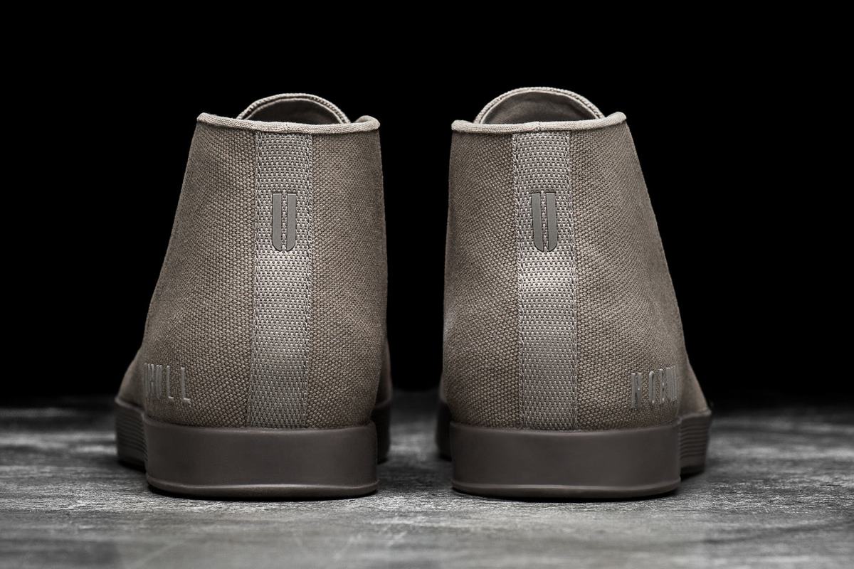 Nobull Canvas Mid Women's Trainers Brown | Australia (KU3178)